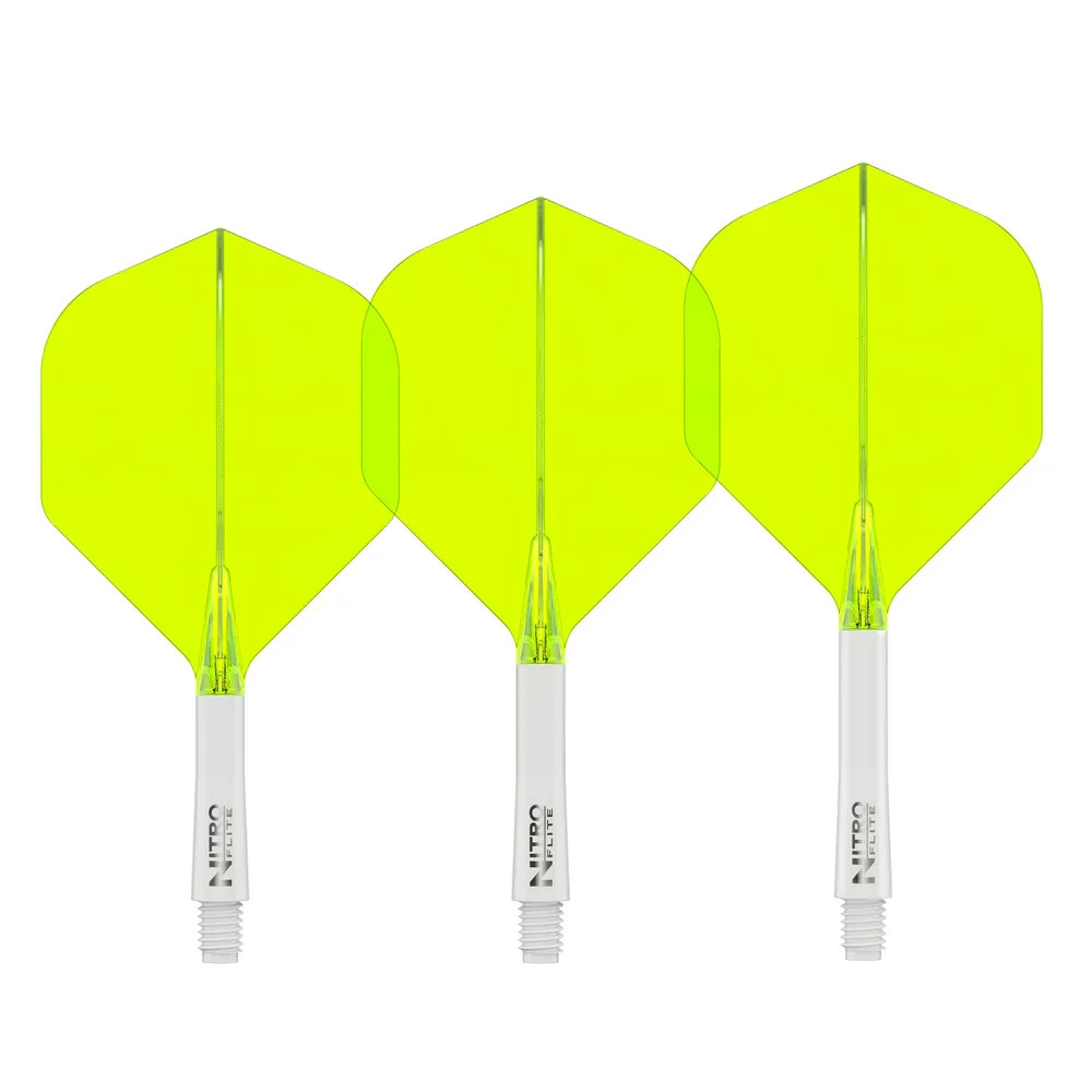 Red Dragon Nitro Flite Solid White and Yellow