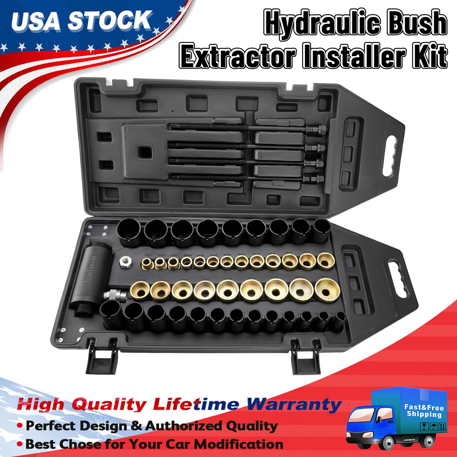 Hydraulic Bush Extractor Installer Kit Bushing Bearing Removal Installation Tool