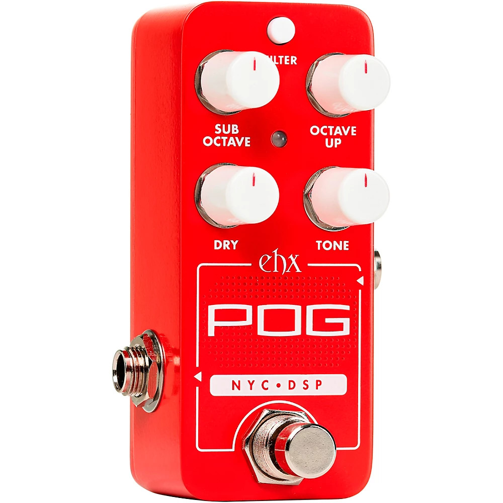 ElectroHarmonix Pico POG Poly Octave Generator Effects Pedal Red