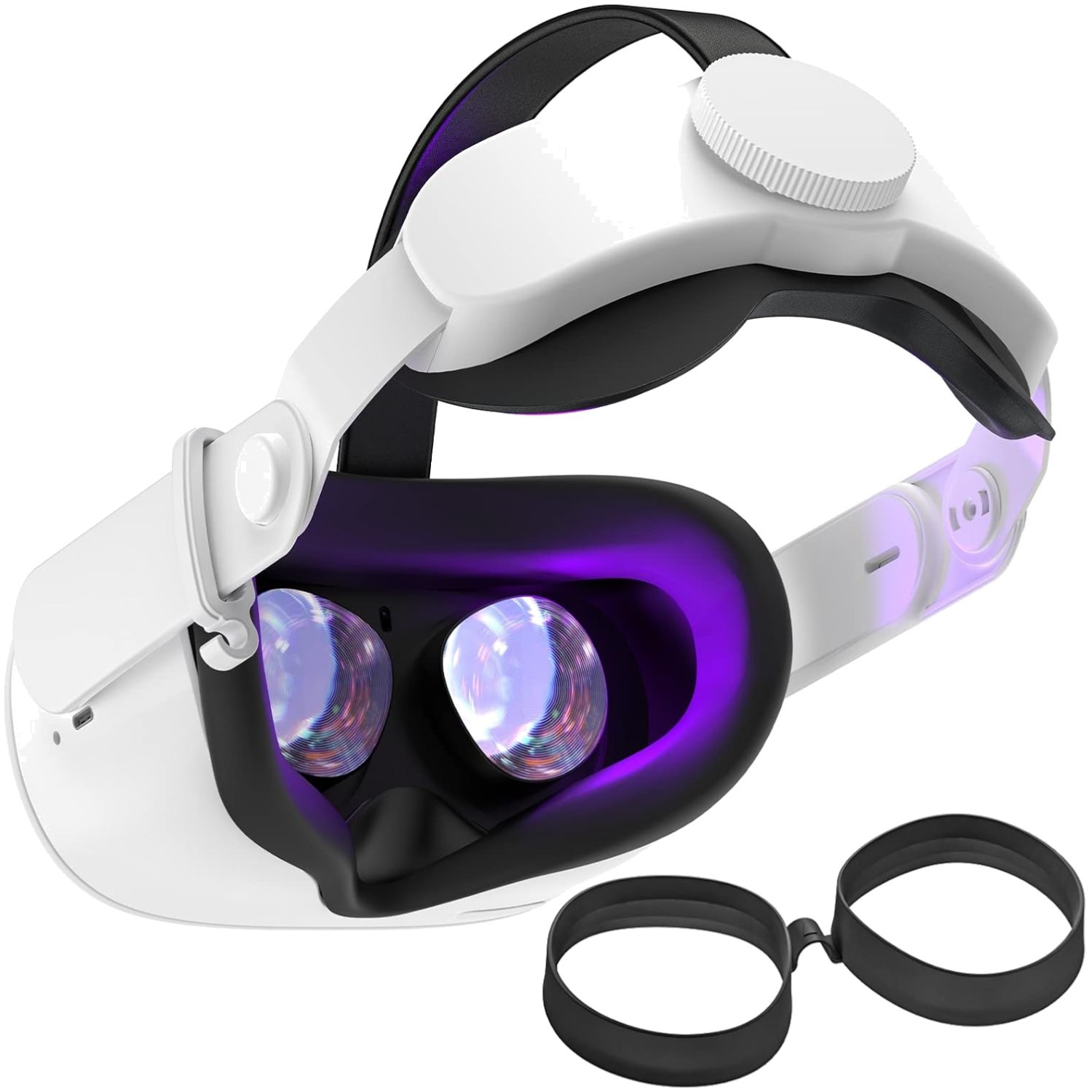 Oculus Quest 2 Head Strap & Glasses Spacer - Ultimate Comfort & Lens Protection