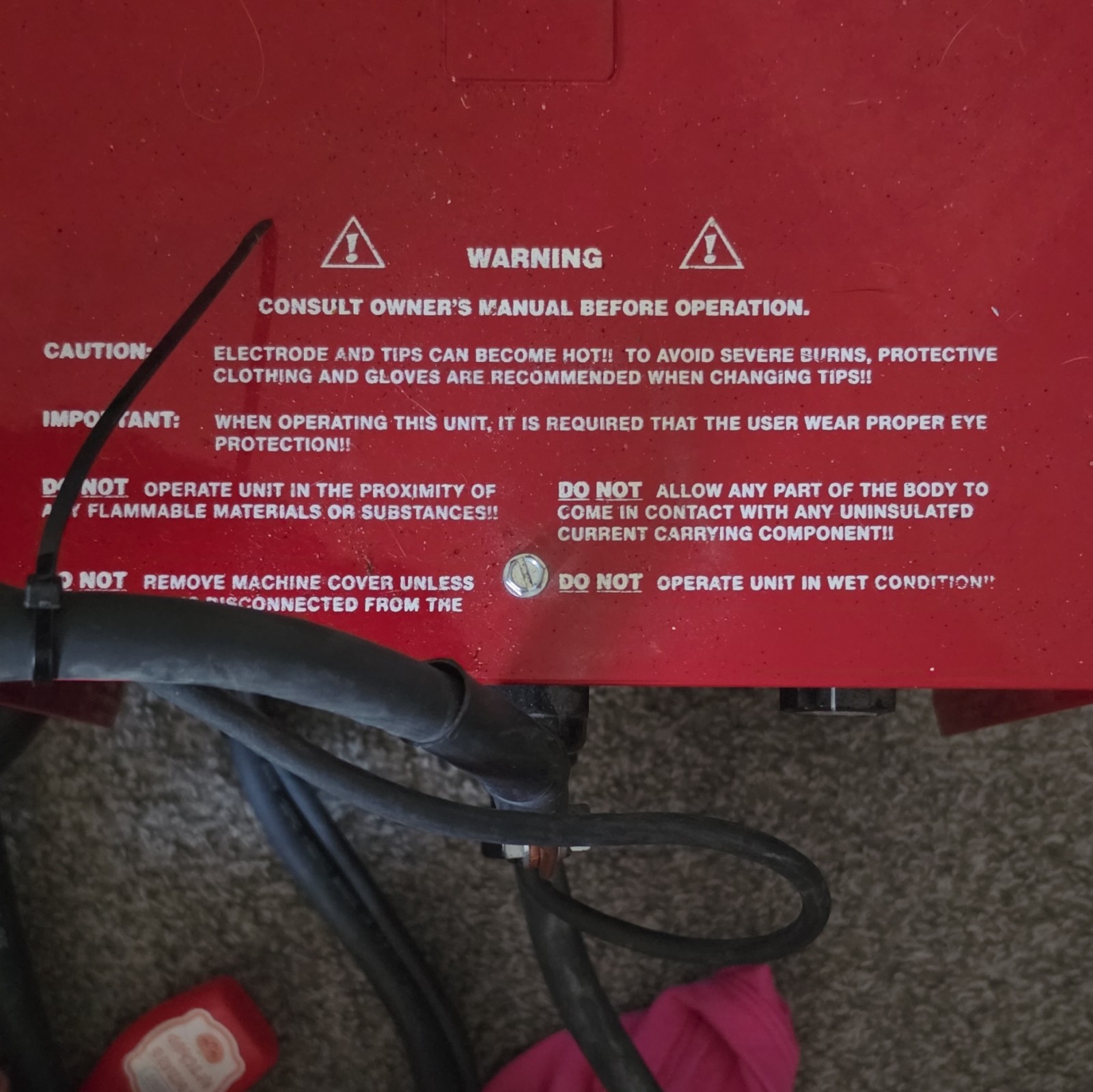 Snap-on Spot Welder YAH22350C w/ Welding Gun/Handpiece & Ground Clamp