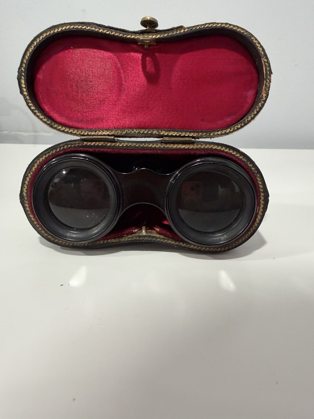 Antique Lemaire Paris Opera Glasses w/ Case French Theater c.1900