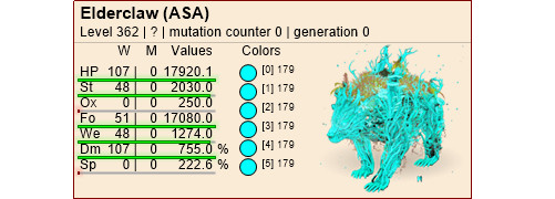 Ark ASA Xbox/PC/PS5 PVE Solid 179 Top Level 362 Elderclaw BABY Pair