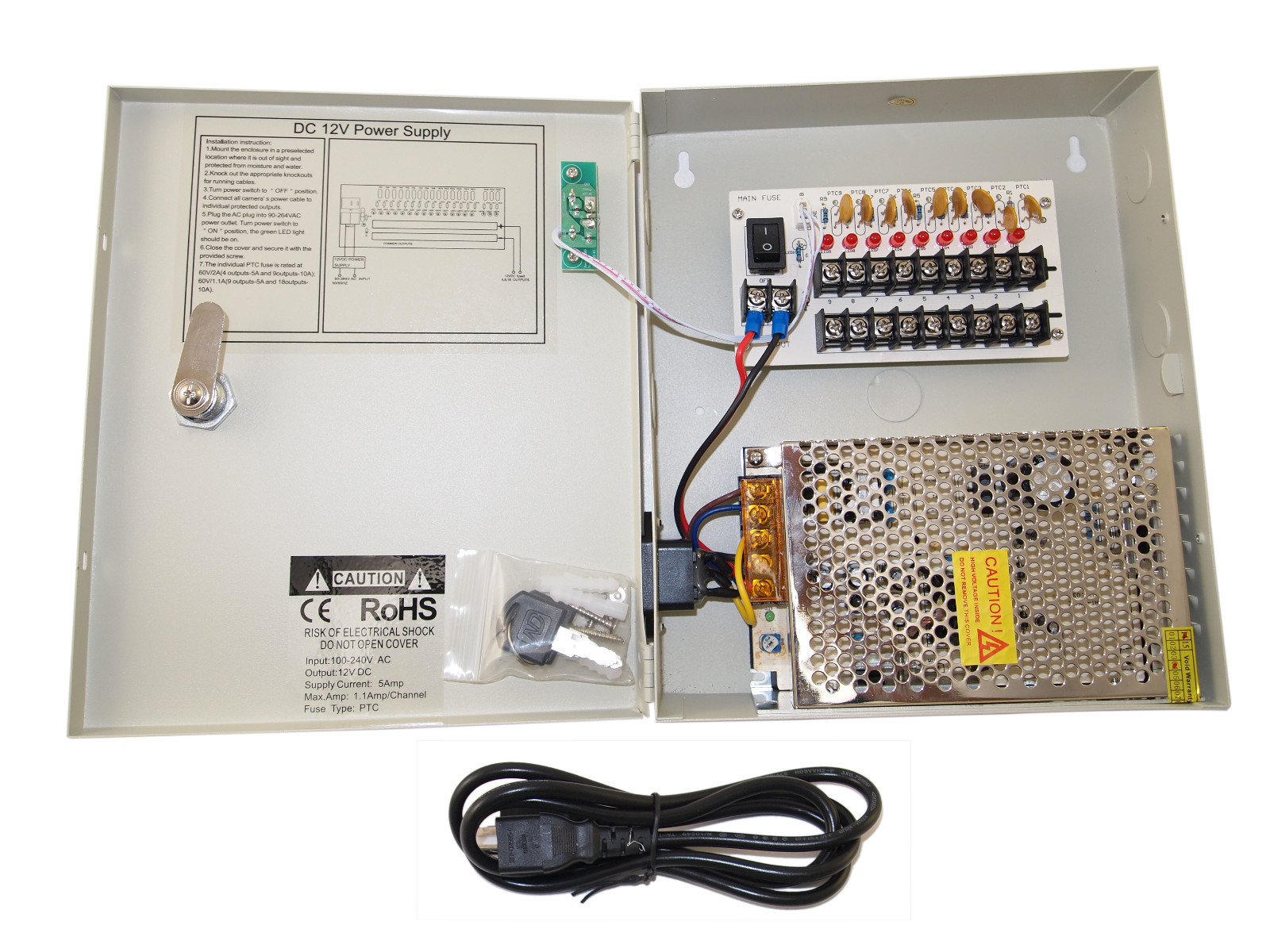 1080p 8 Camera Security Surveillance CCTV System with Easy Remote Access