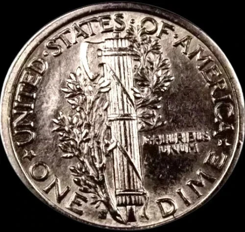 1936-S Mercury Dime ~ Gem BU (Full Split Bands - FSB) ~ 90% Silver