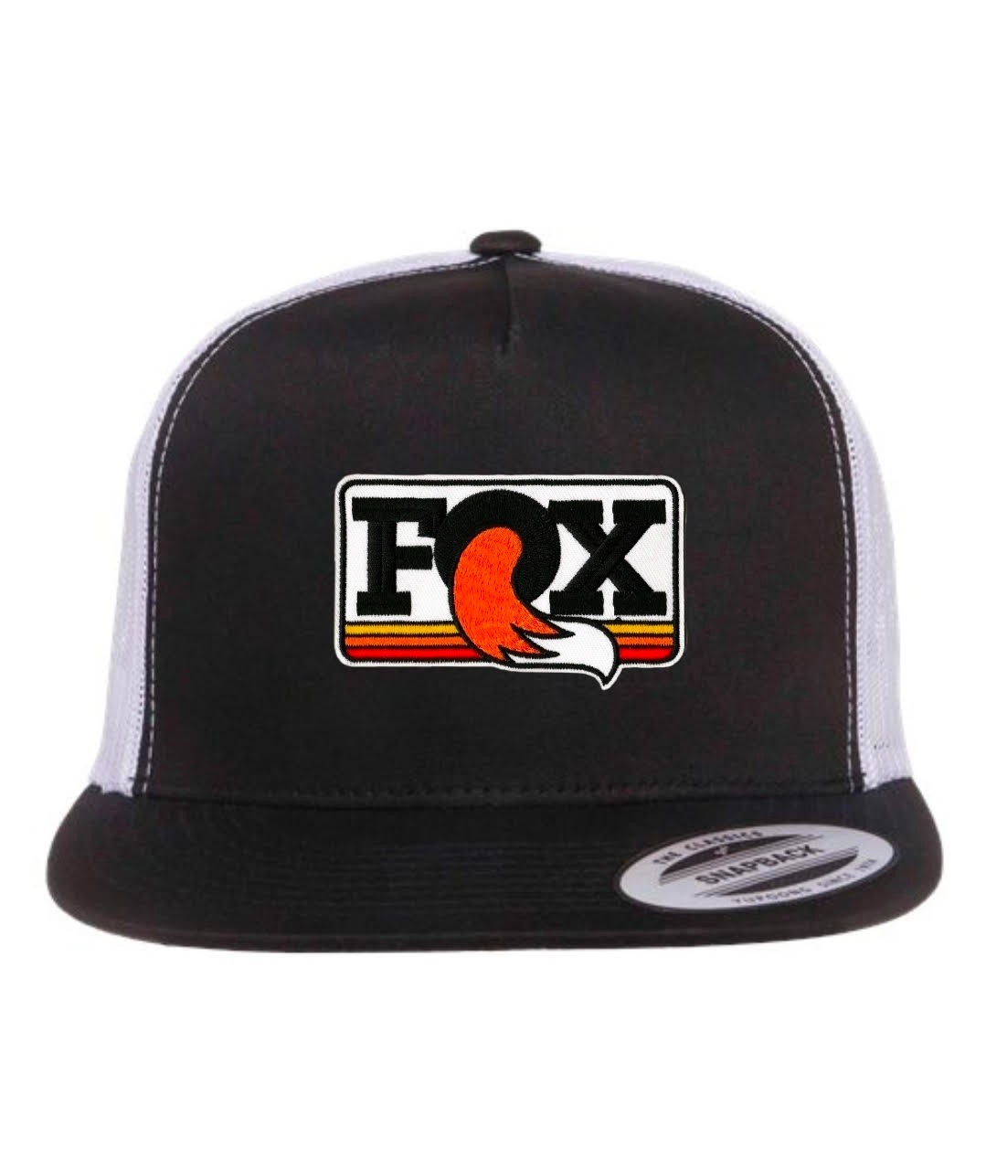 BRAND NEW Fox Racing OG CLASSIC PATCH SNAPBACK HAT BLACK / WHITE MADE IN USA