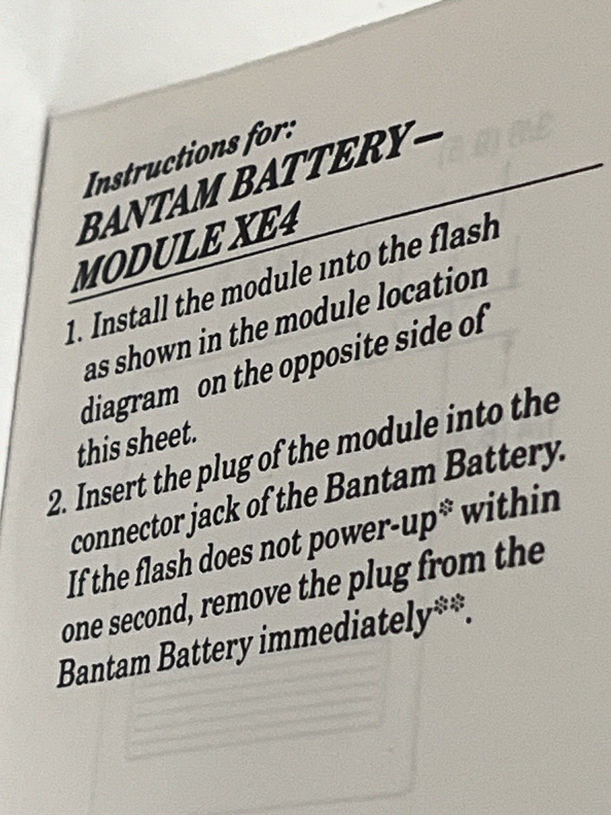 Quantum XE4 Flash Cable Battery Module for METZ 40MZ-2