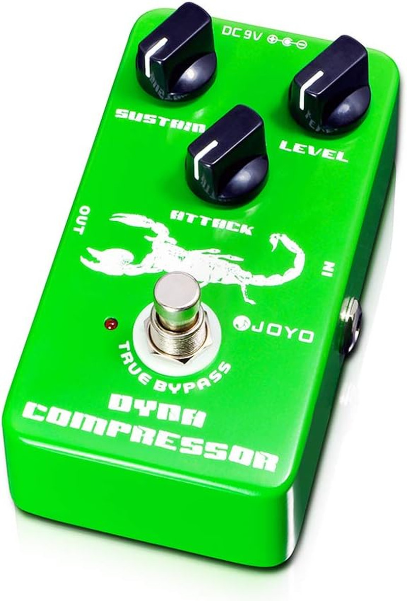 JOYO Dynamic Compressor Guitar Pedal, Transparent Tone with Low Noise, Sustain &