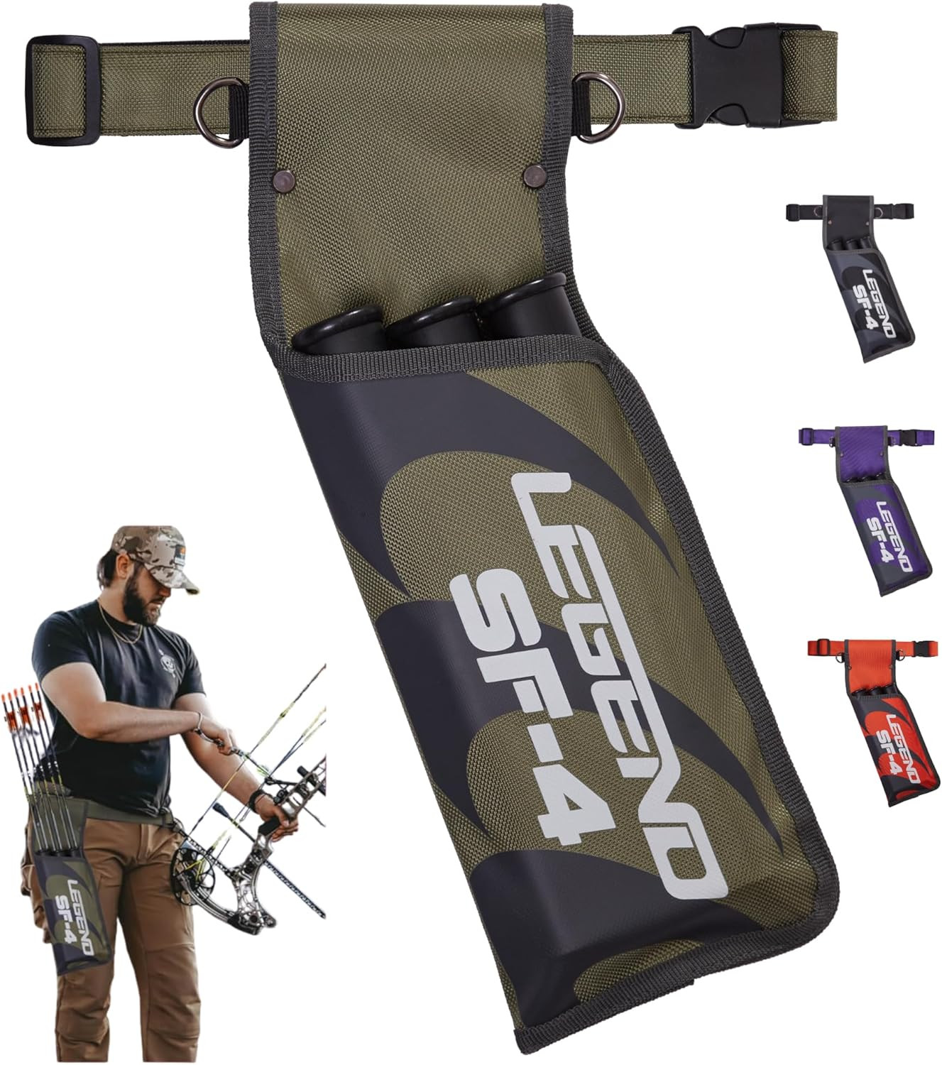 SF4 Hip Quiver for Arrows -Vbeginner-Friendly Right-Handed Arrow Quiver with 3 A