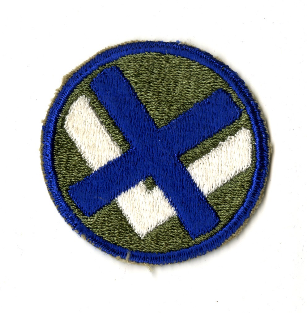 XV Corps White Back Patch WWII Vintage Normandy France Dachau Europe
