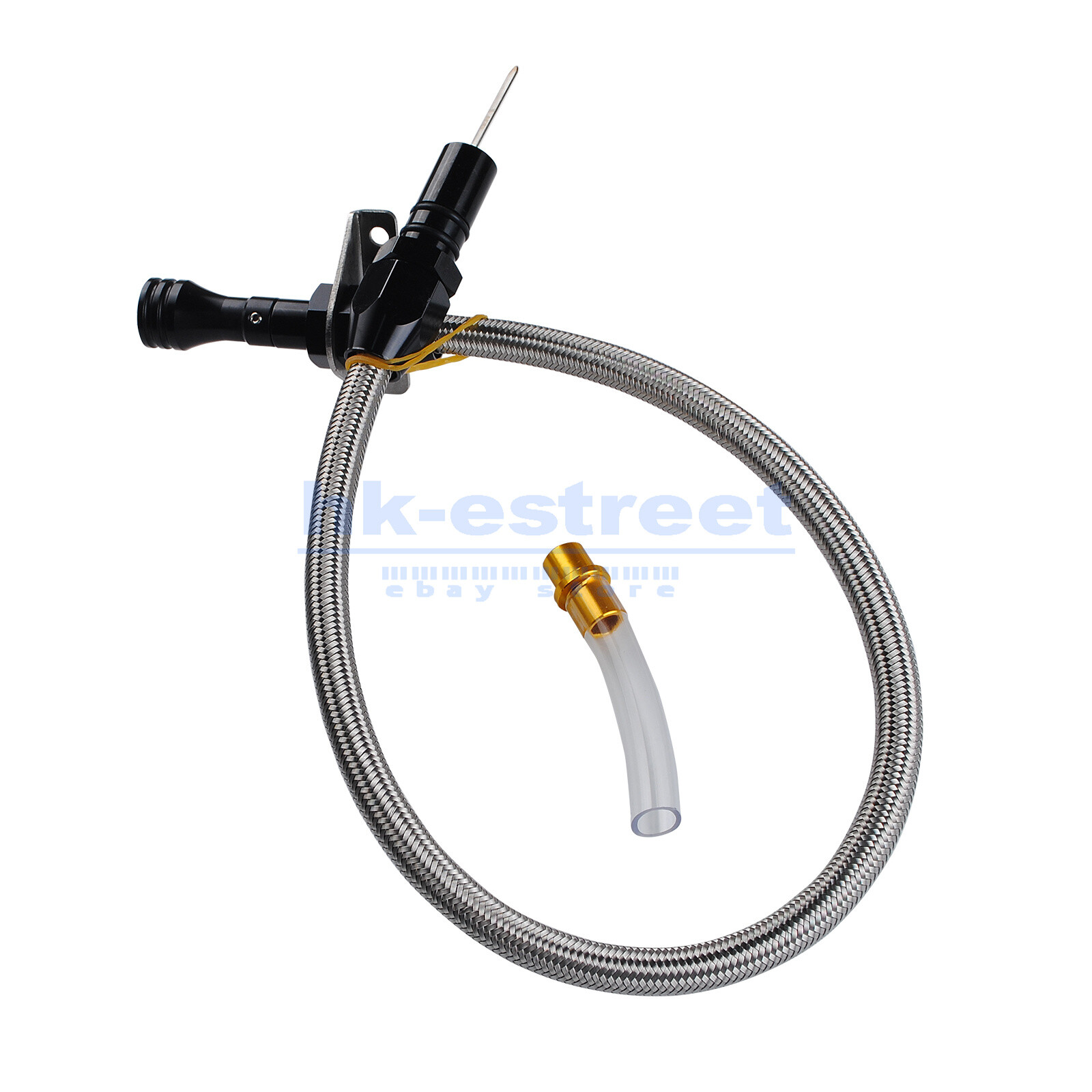 For Ford AOD Flexible Chrome Stainless Steel Transmission Dipstick AODE 4R70W US