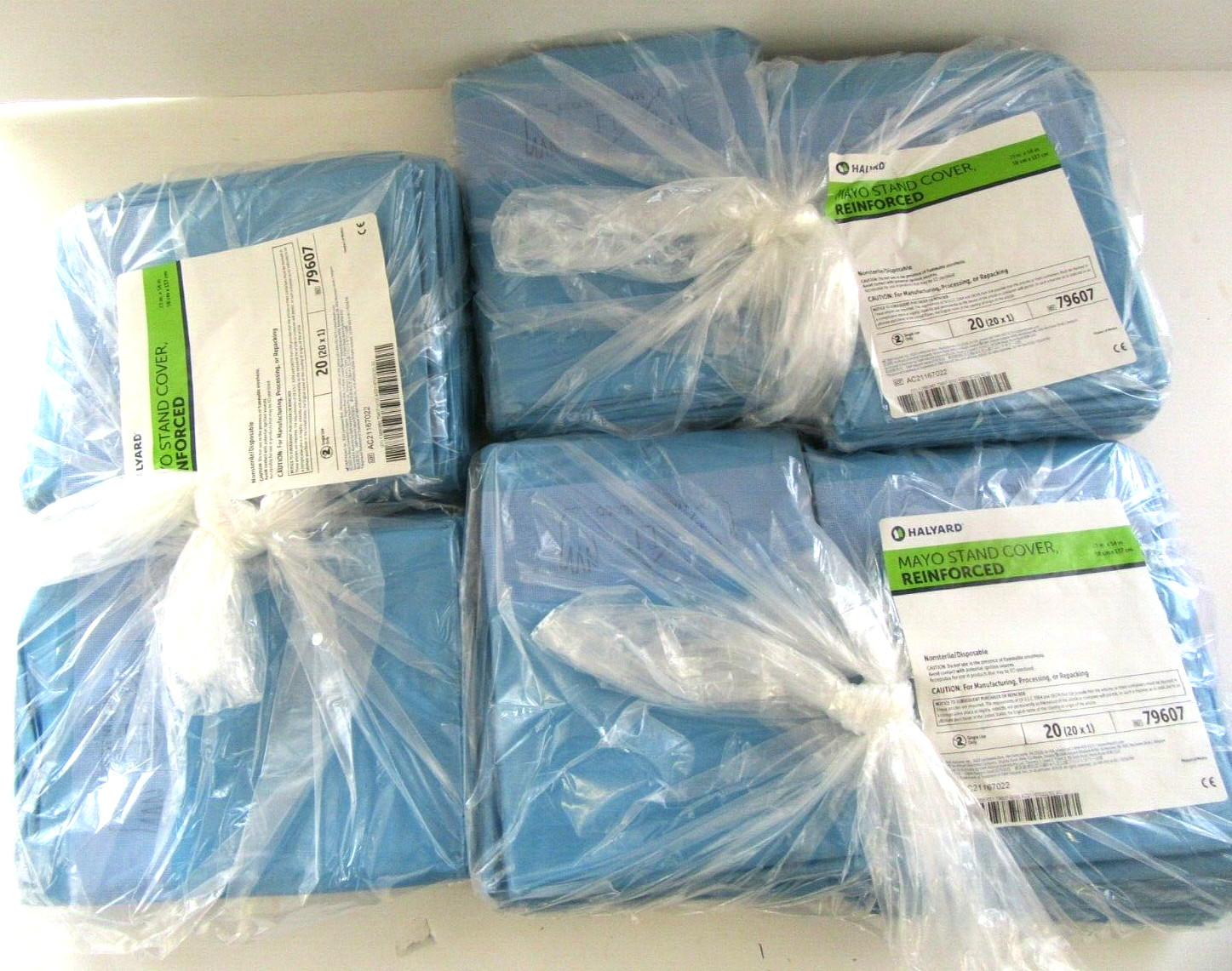 Lot of 60 Halyard 79607 Mayo Stand Covers Reinforced 23" x 54" Non Sterile