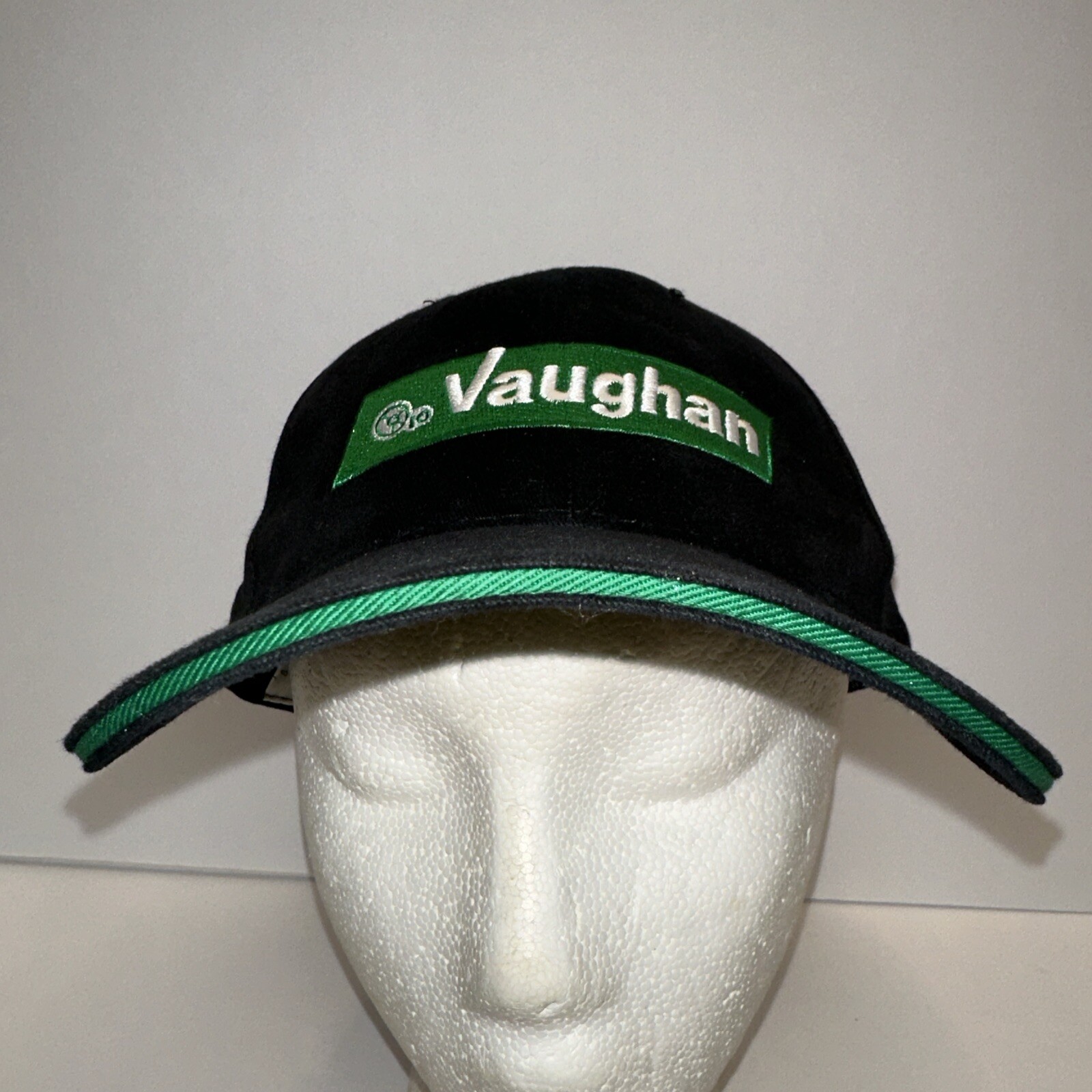 Vaughan Chopper Pumps Green w white Patch on Black Hat Cap Hook Loop