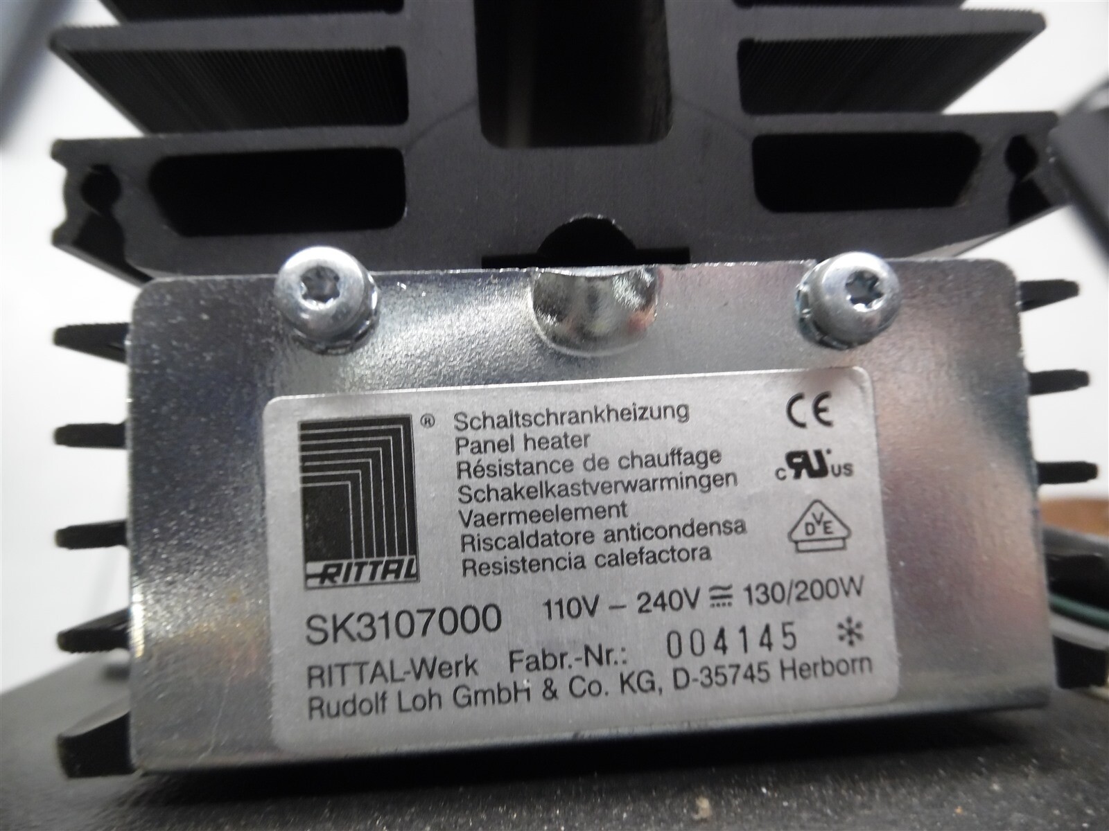 Schaltschrankheizung Panel Heater SK3107000