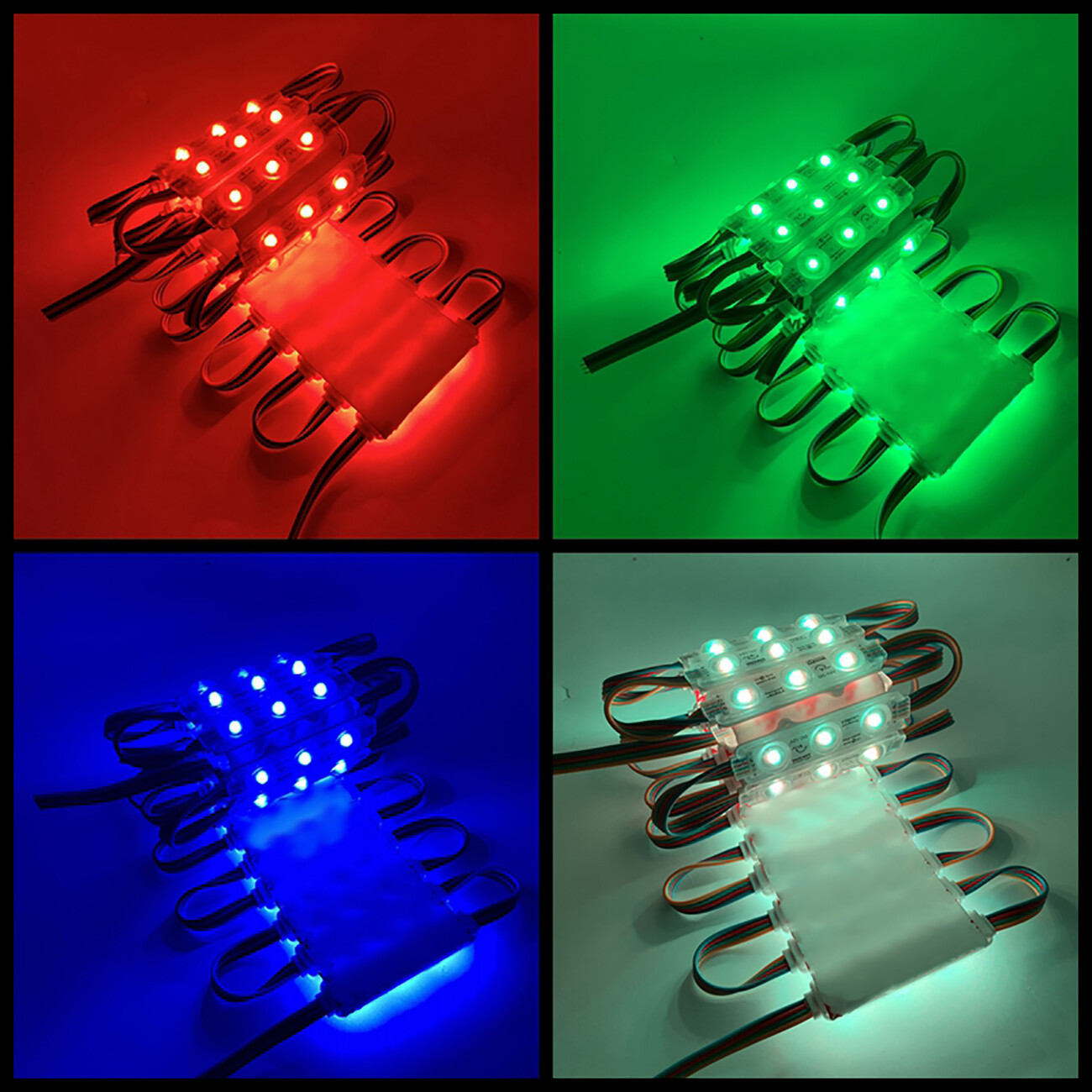 Super Bright 5050 RGB IP65 LED Module Lights Store Front Window +Remote+US POWER
