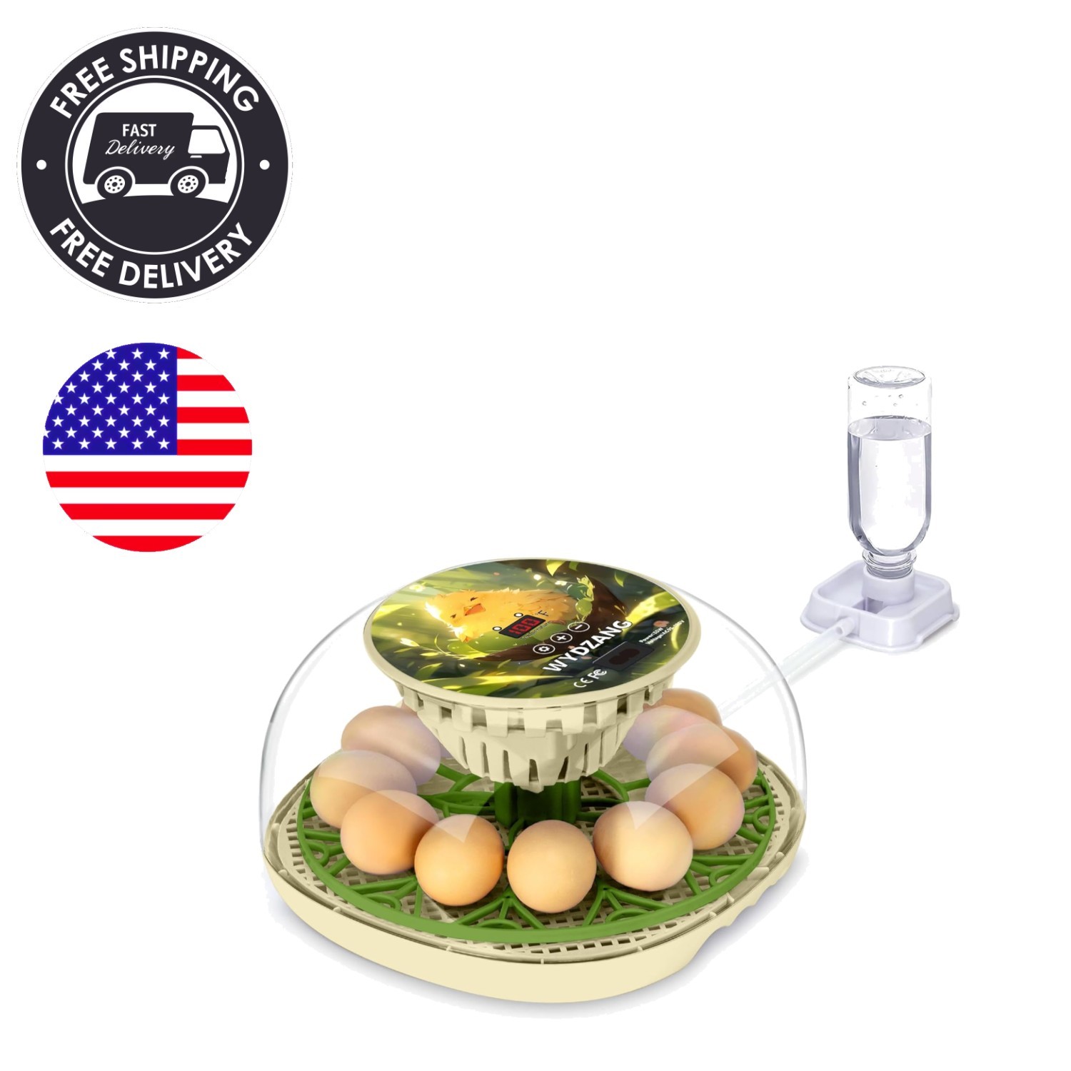 User-Friendly Electric Egg Hatching Incubator - Ideal for Chickens, Ducks, Quail