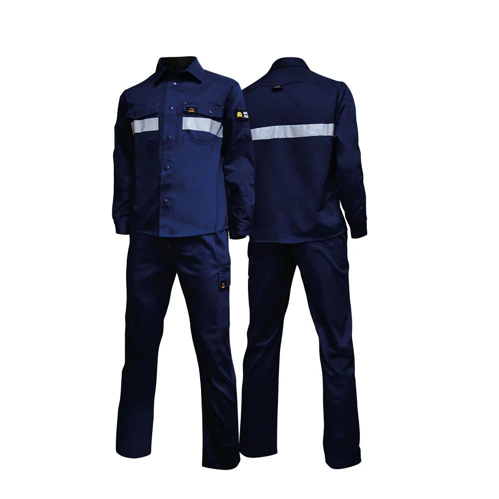 KameLo K002-C Long Sleeve Coveralls Cotton Work Shirt Pants Clothes Reflective