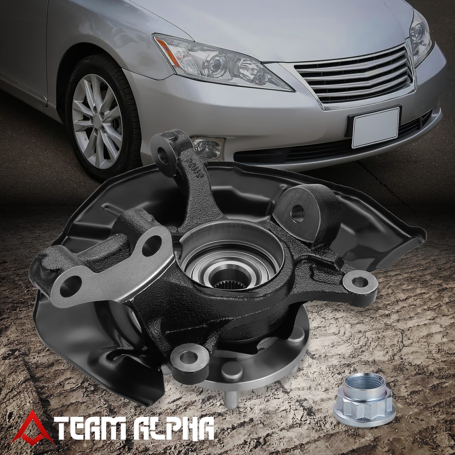 Front Right Steering Knuckle & Bearing Fits 2007-2012 Camry 24.L 3.5L ES350