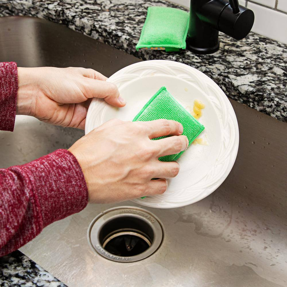 Power Scrub Dots Kitchen and Bath Sponge (4-Count)