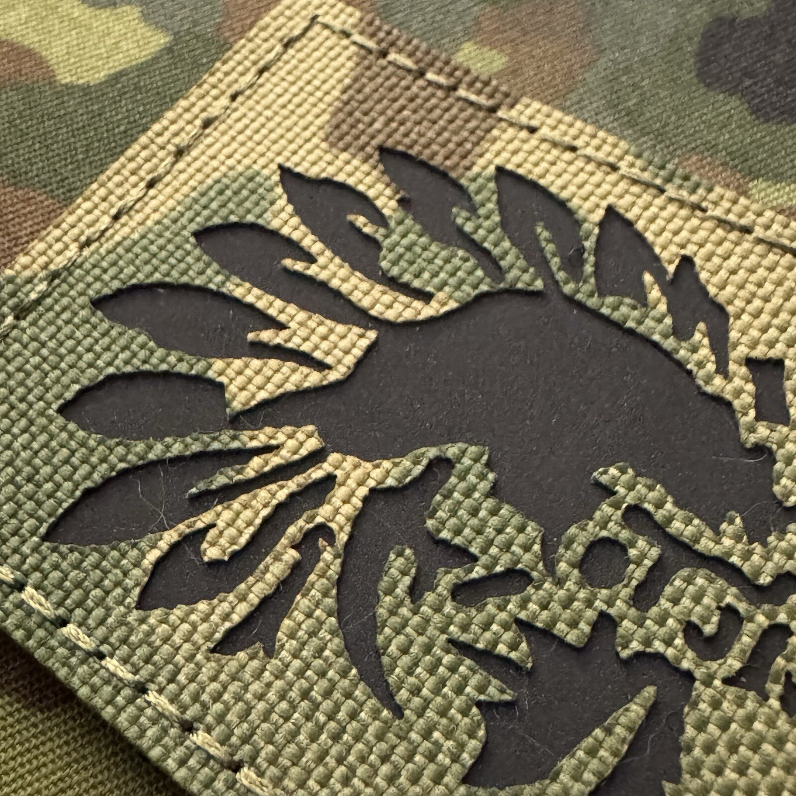 ONE7SIX REDMAN CAMO Laser-Cut REFLECTIVE Patch Hook/Loop GBRS SupDef FOG O7S