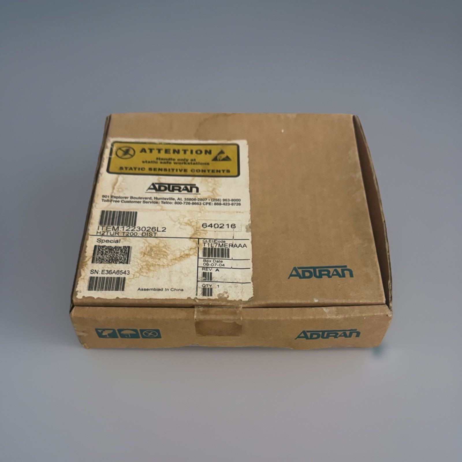 Adtran 1223026l2 Transceiver Remote Unit, Span Powered T200 Hdsl2
