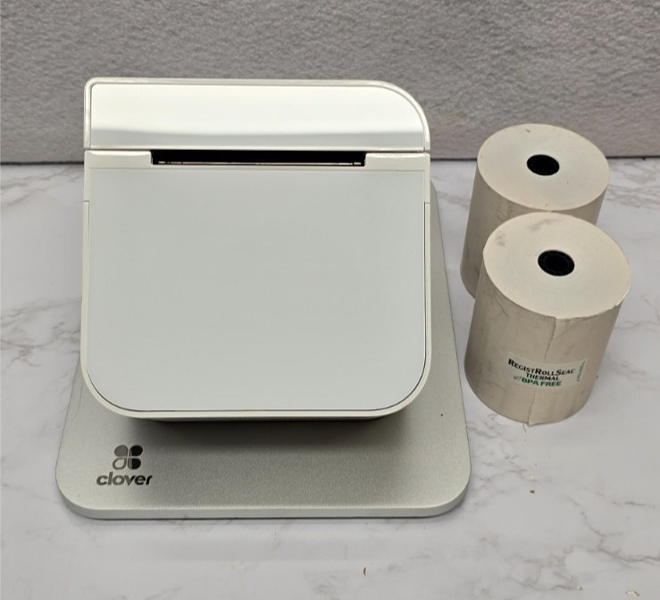 Clover P500 POS Receipt Printer for Clover Station Tested Working W/ 2 Rolls