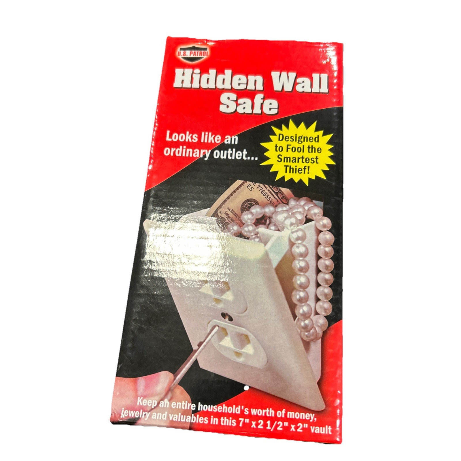 Hidden Wall Safe Security Electrical Outlet Keys Vault Secret Hide Valuables NEW