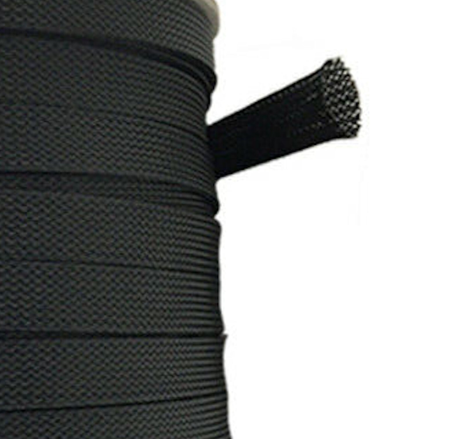 1/2 Inch Black Expandable Wire Cable Sleeving Sheathing Braided Loom 5 Feet