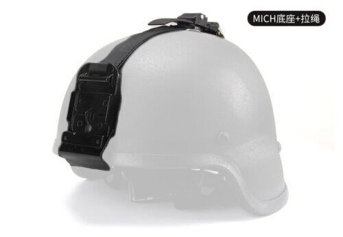 Tactical M88 / MICH NVG Helmet Base Mount Adapter Pull Rope Aluminum