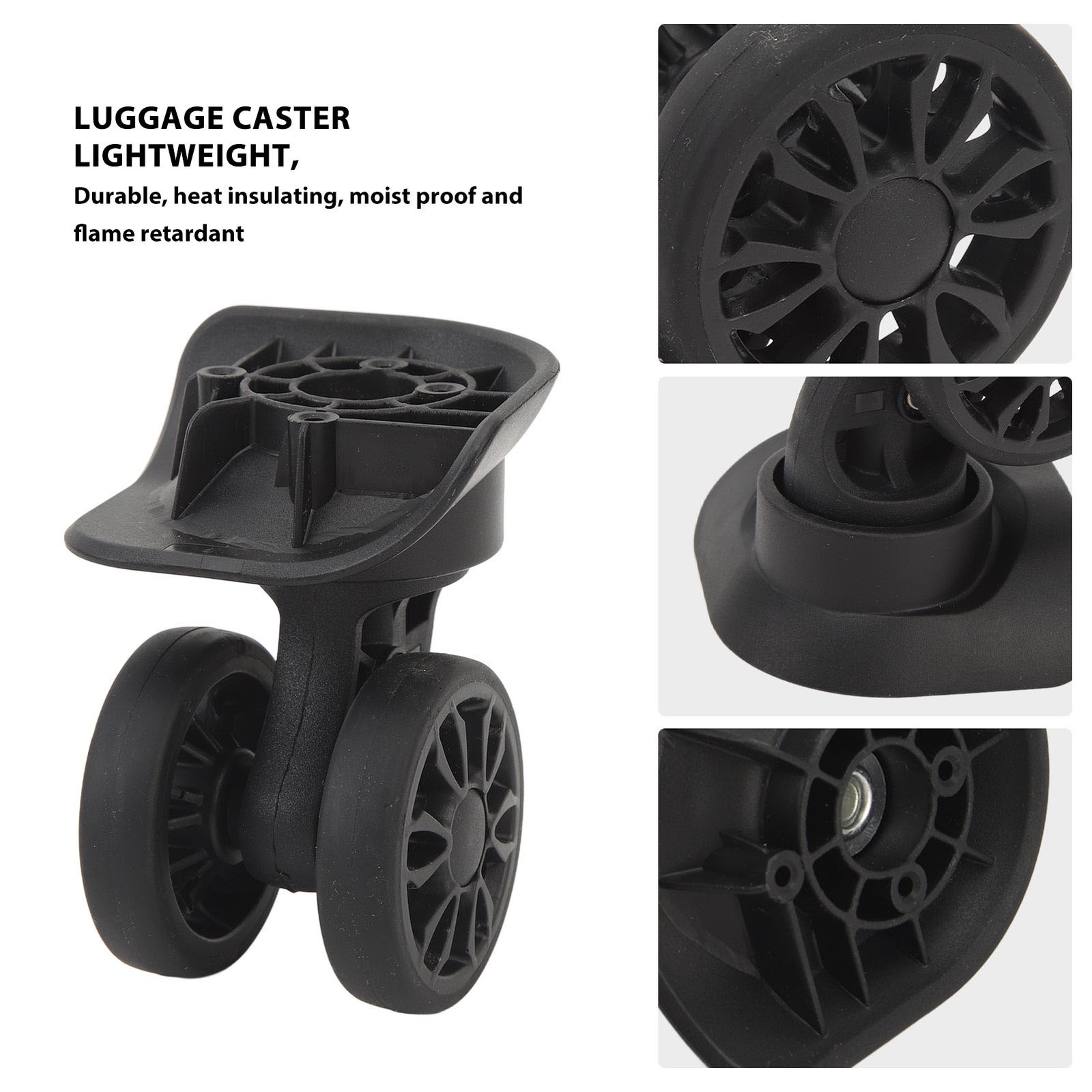 2x Replacement Luggage Wheel For Repairing Easy To Install Universal Suitcas NEW