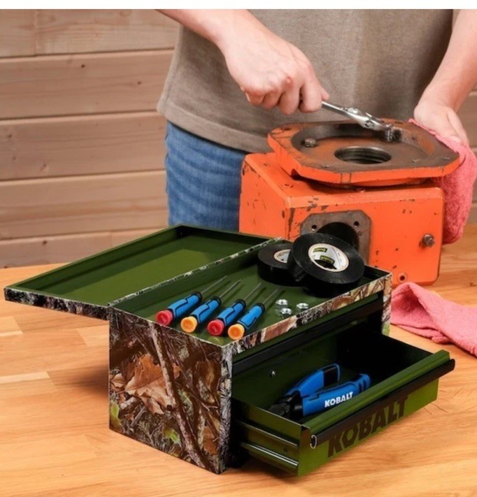 KOBALT Mini Toolbox. CAMO 2 DRAWER Rare!!!!Very Cool!!!
