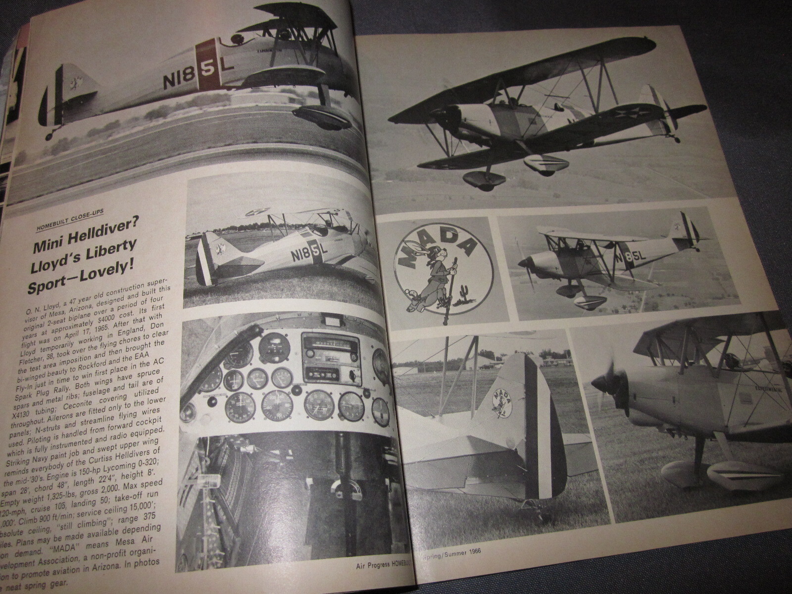 Vintage AIR PROGRESS MAGAZINE HOMEBUILT AIRCRAFT Spring 1966