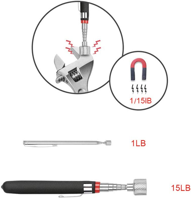 3 Pack Telescoping Magnet Pick-Up Tool Set - Retrieving Telescoping Magnet