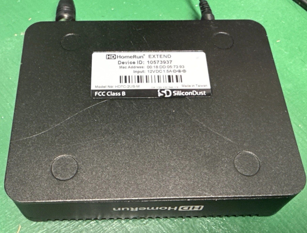 SiliconDust HDHomeRun EXTEND HDTC-2US-M Dual Network ATSC Tuner Transcoder Black
