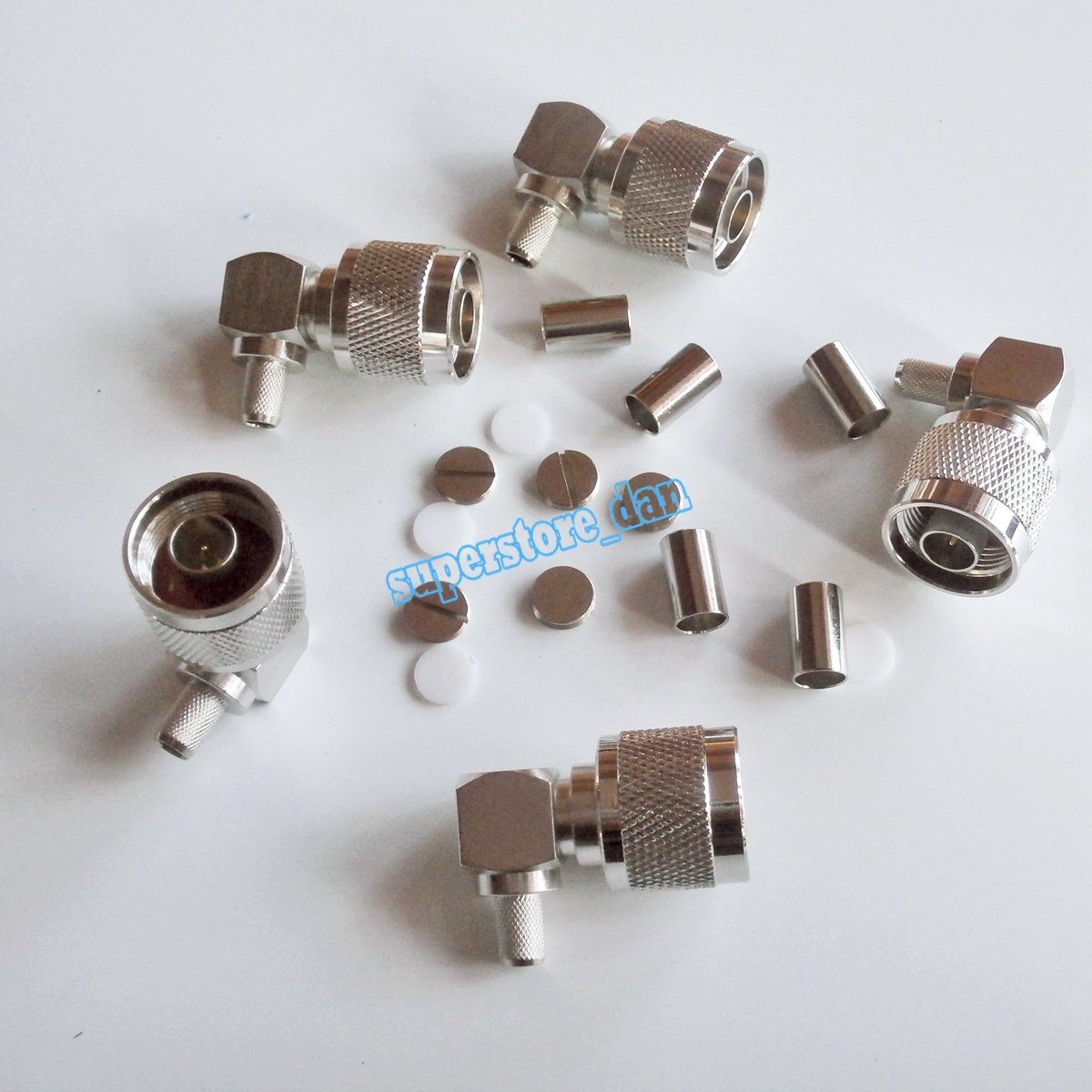 N male plug right angle crimp For RG8X RG-8X LMR240 coax cable RF connector