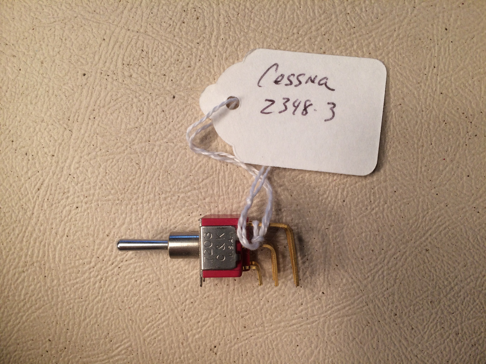 Cessna 2348-3 Audio Panel Switch