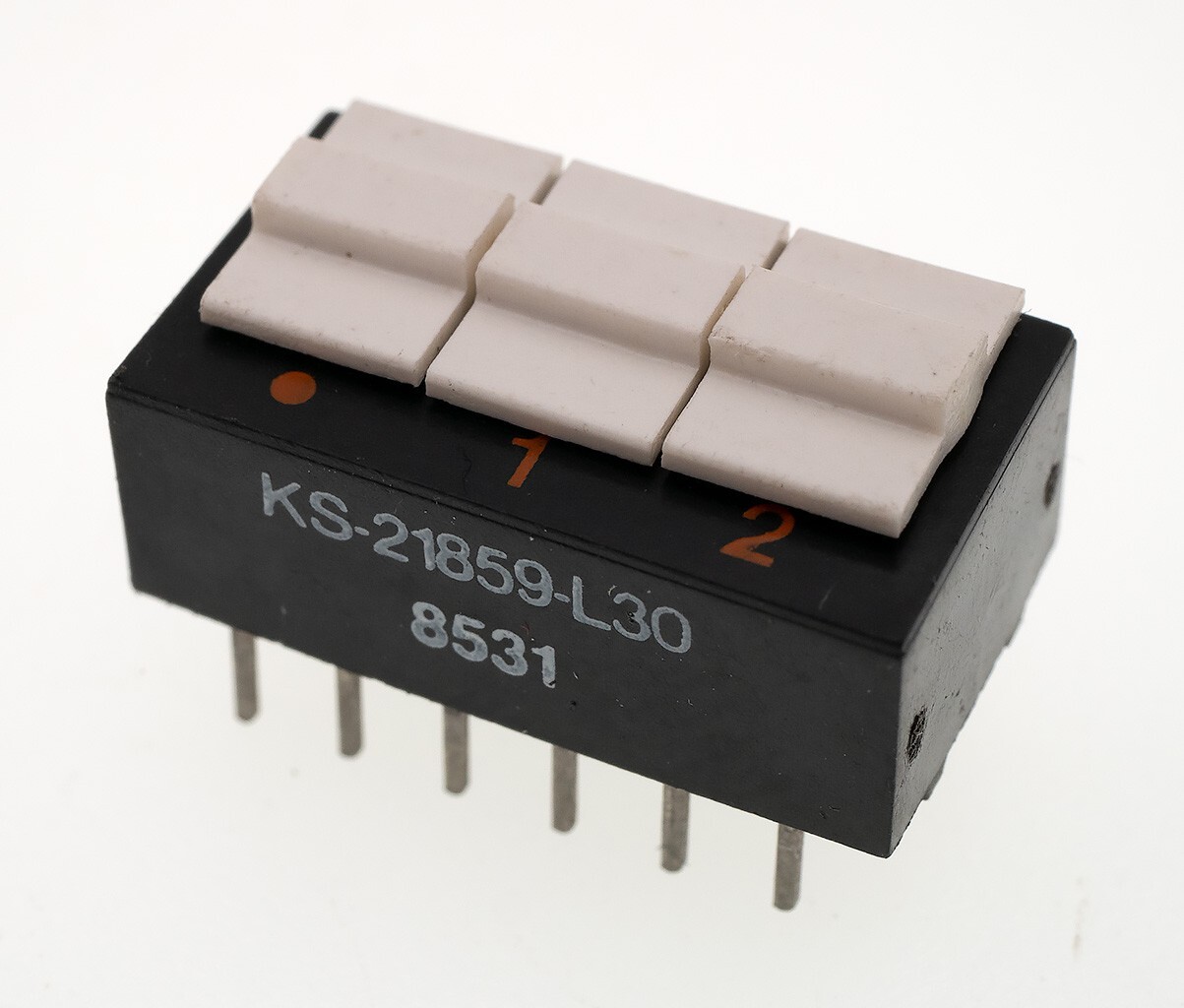 Grayhill 78-P KS-21859-L30 3 Pos DPST 12 Pin Through-Hole DIP Switch Lot of 10