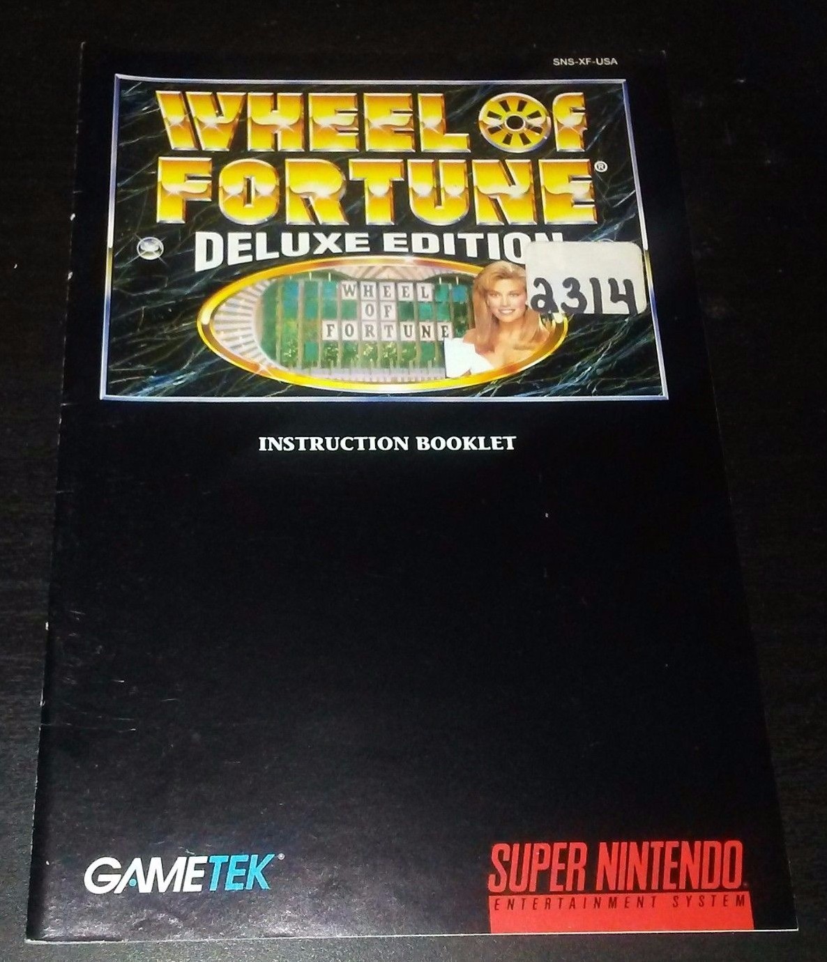 Wheel of Fortune Instruction Manual Booklet ONLY Super Nintendo SNES