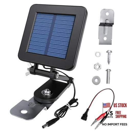 6V Solar Panel for Deer Feeder, Efficient Solar Panel Charger w/Adjustable