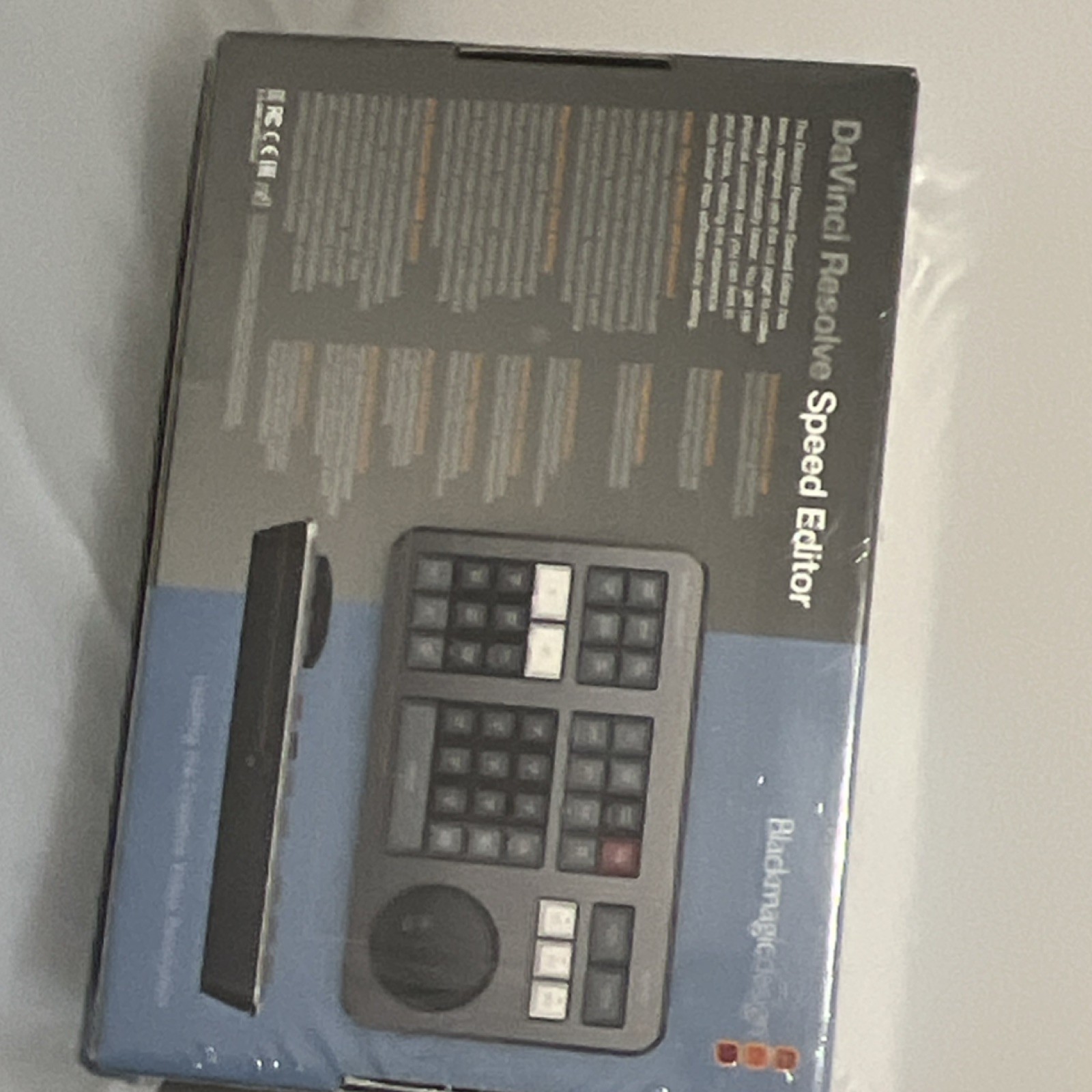 Blackmagic Design DaVinci Resolve Speed Editor Video Production Controller