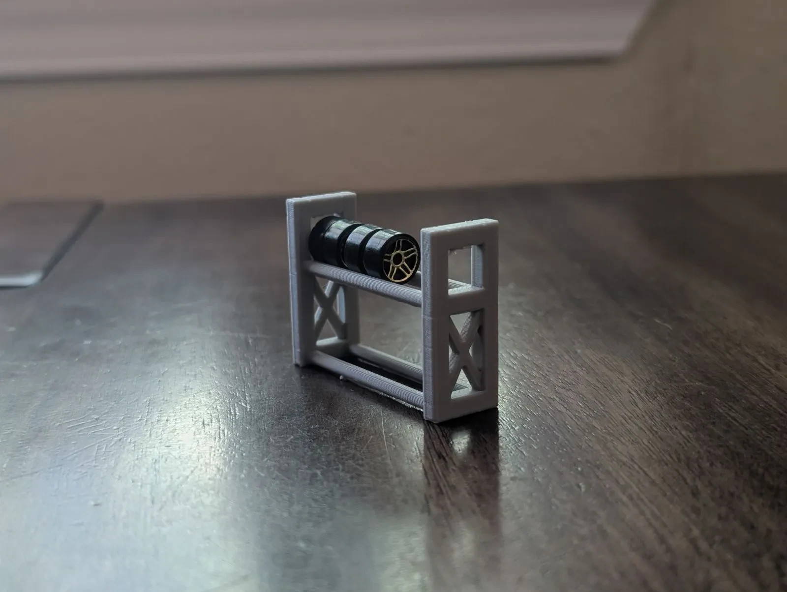 1:64 Scale Tire Rack 3D Print(Compatible with Hot Wheels)