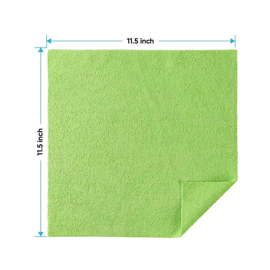 HOMEXCEL Microfiber Cleaning Cloths, 20 Pack 11.5 x Inch, Multicolor