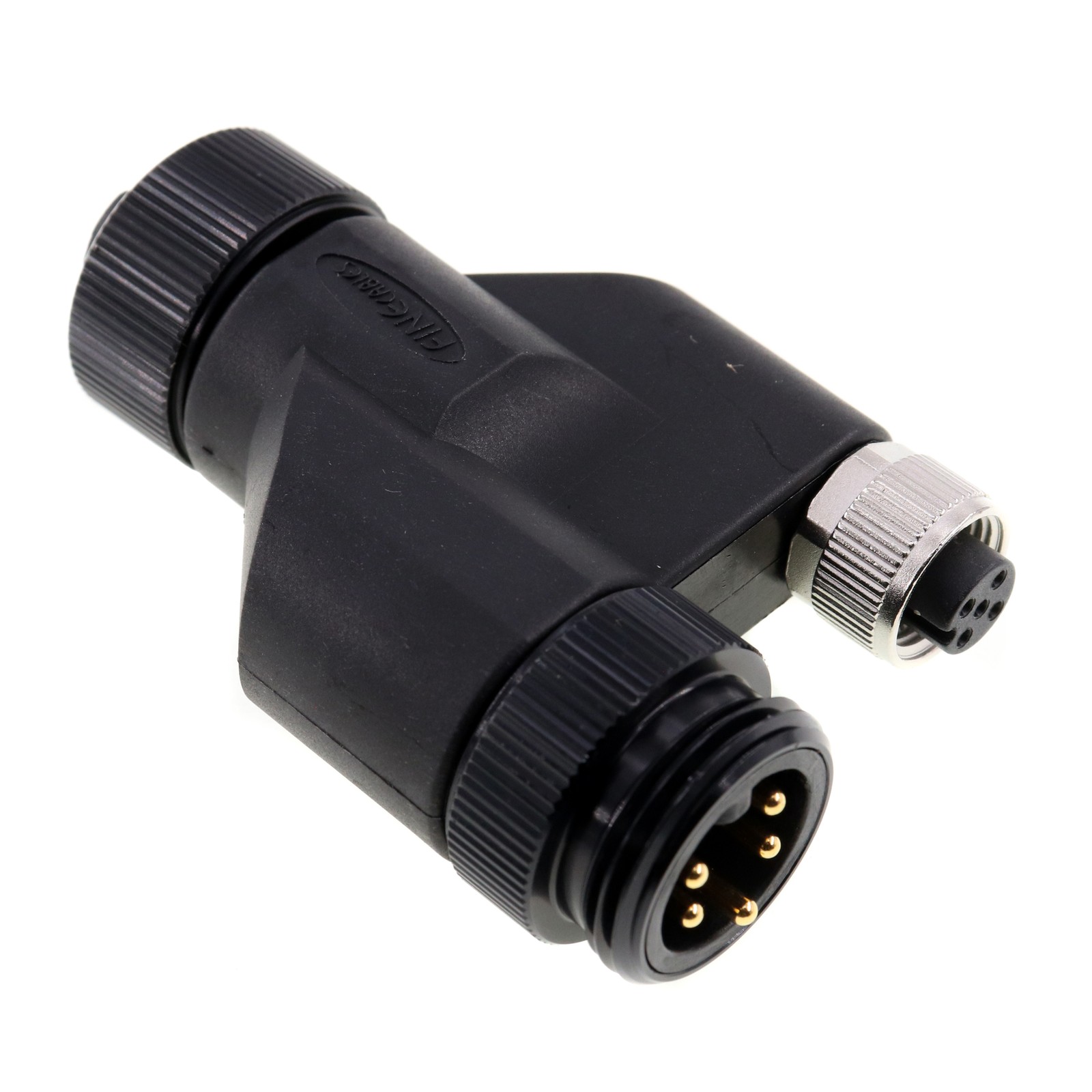 VIEW 370-000021 TRUNK "Y" WYE-F CONNECTOR, M12, 5-PIN, MALE/FEMALE, 7/8-INCH