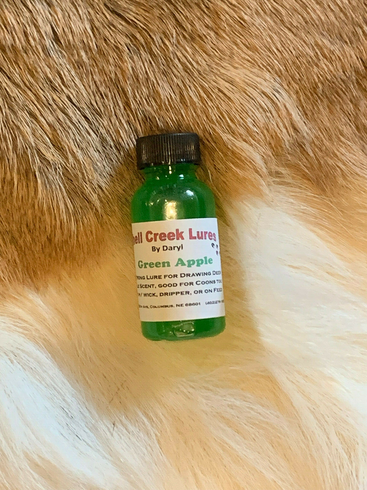 Shell Creek Green Apple Oil,Trapping Scent,Sweet Bait Additive Lure Raccoon Deer