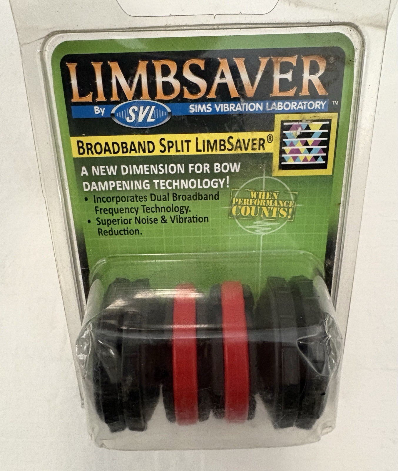 Limbsaver Broadband Split Limb Dampener 2-Pack (Red Bands) #4026 NEW