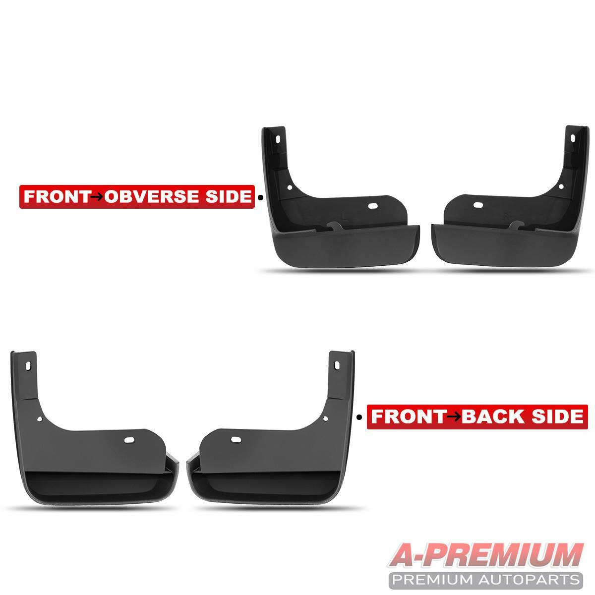 4PCS Splash Guards Mud Flaps Mudguards for Honda Accord 2003-2007 Front and Rear