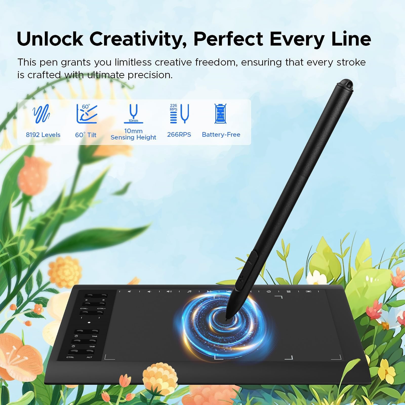 Graphic Drawing Tablet, Digital Sketch,Design for PC and Computer/Pad-12 Hot ...