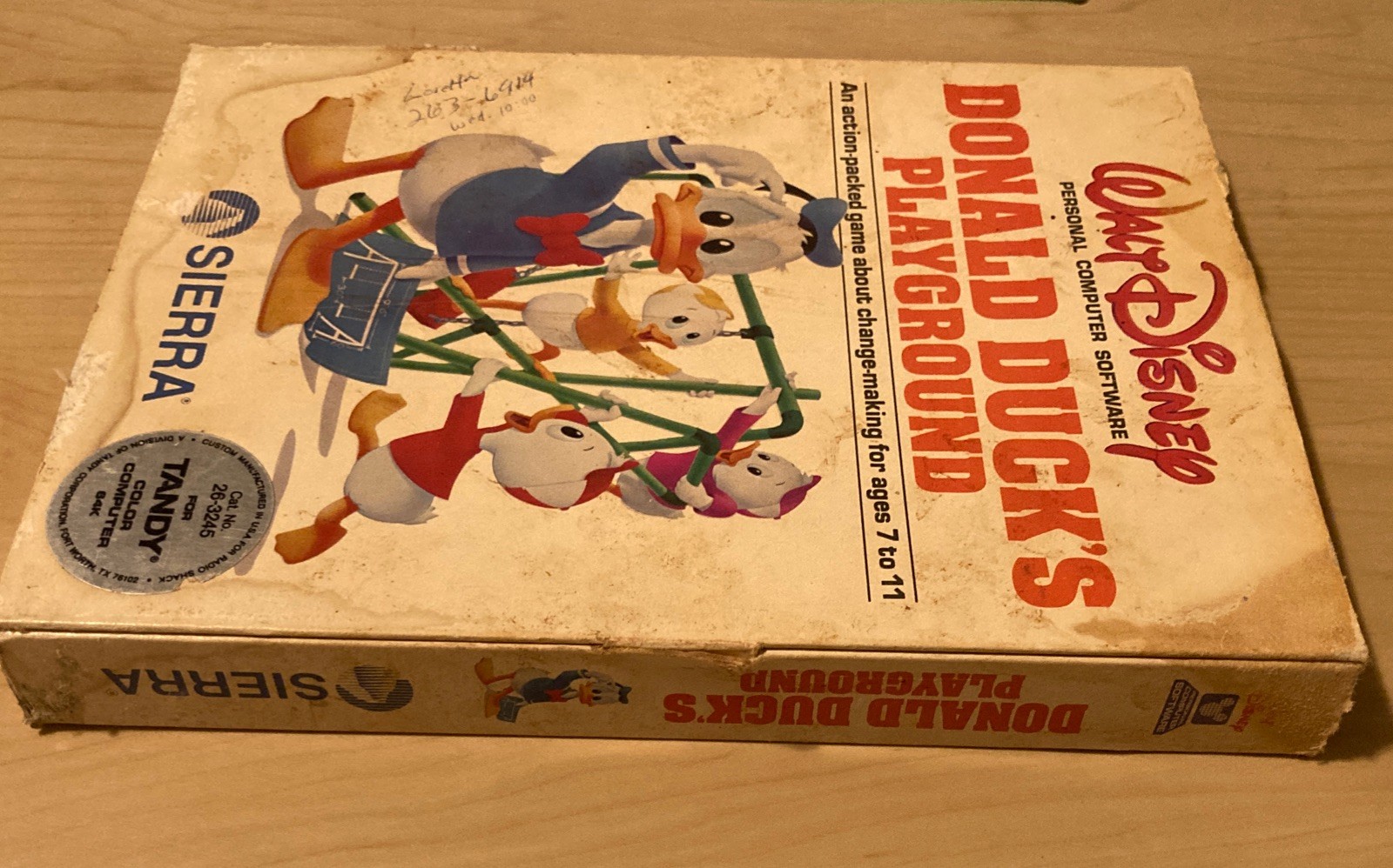 Vintage Tandy Games “Walt Disney Personal Computer Software.”