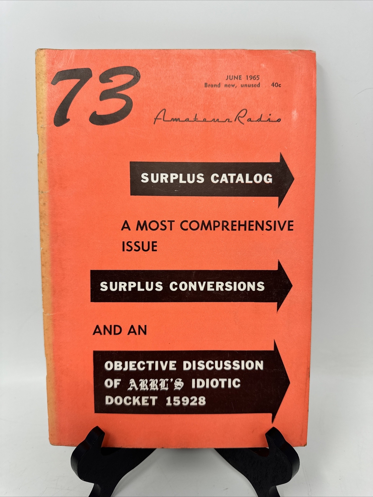 Vintage Amateur Radio 73 Magazine June 1965 HAM Radio Equipment Surplus