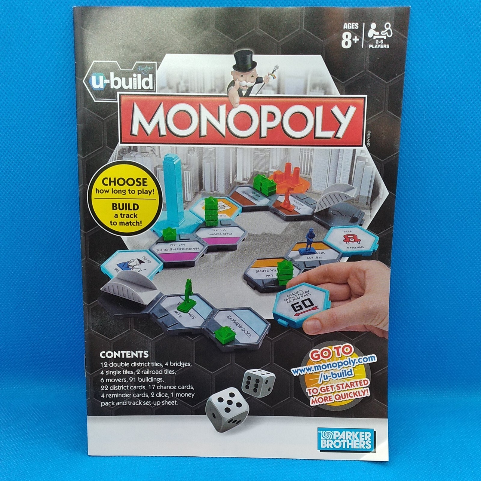 Hasbro U-Build Monopoly Replacement Piece Part Game Instructions